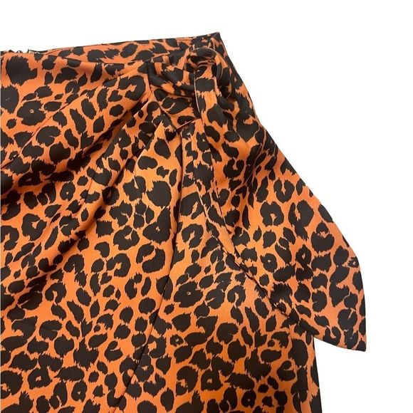 Gianni Bini Animal Print Faux Wrap Skirt - Picture 2 of 7